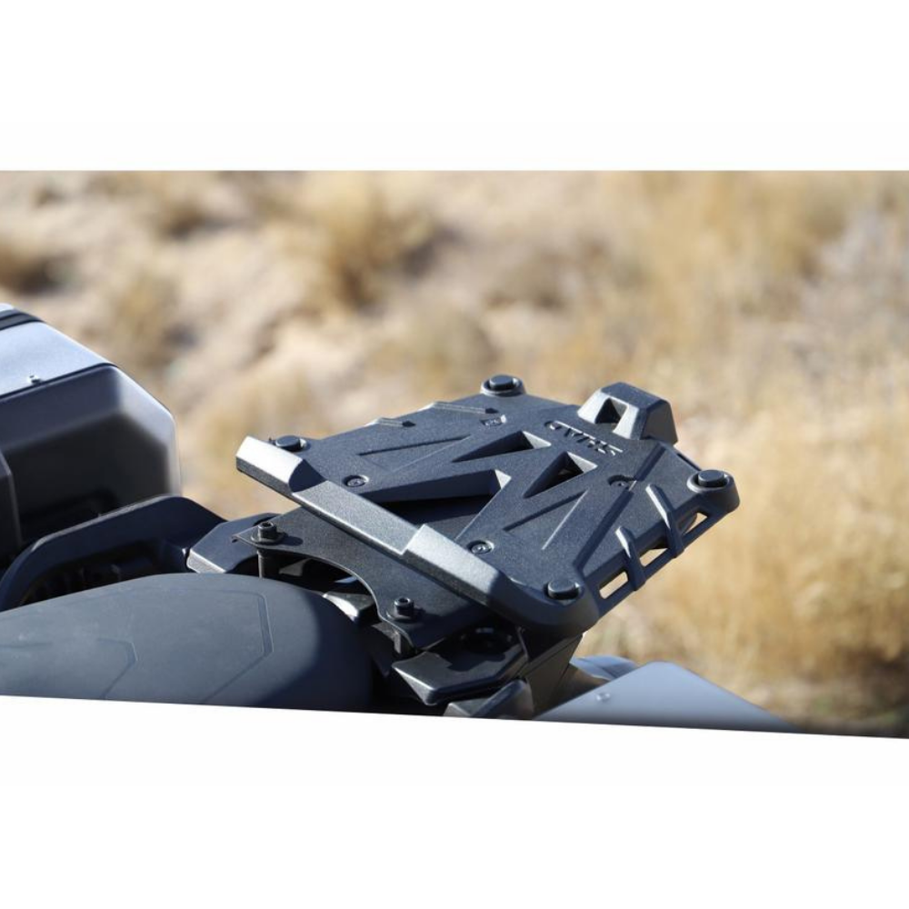 Shad Base Aluminio Negra + Tornillos (Para TopCase Terra Black Edition TR37 / TR48)
