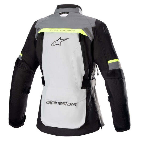 Chaqueta Alpinestars Stella Bogota Pro Drystar Negro / Gris Oscuro / Amarillo Fluor