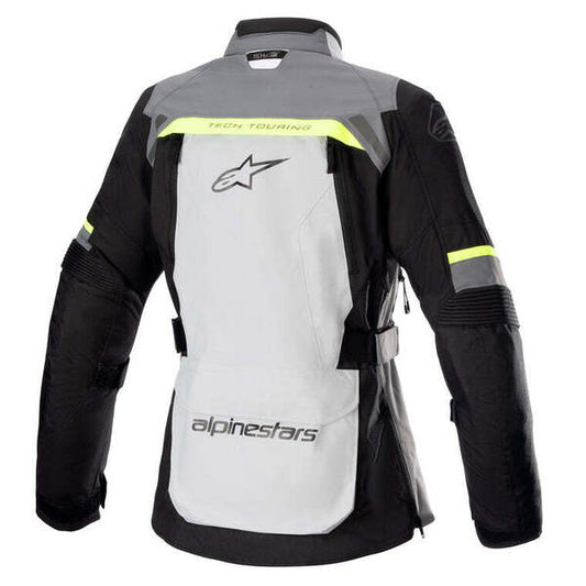 Chaqueta Alpinestars Stella Bogota Pro Drystar Negro / Gris Oscuro / Amarillo Fluor