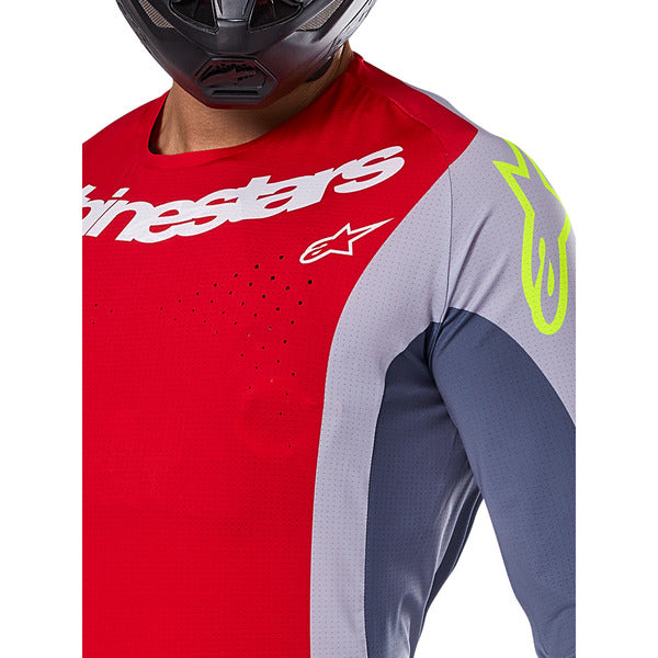 Jersey Alpinestars Techstar Melt Rojo Brillante / Gris