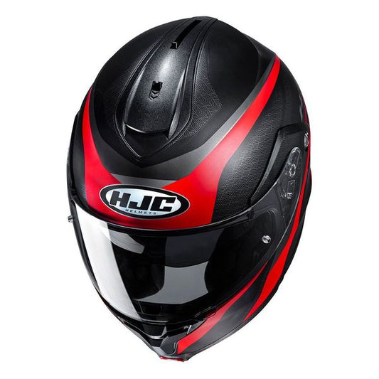 Casco Abatible HJC C91 Taly MC1SF Negro/Rojo