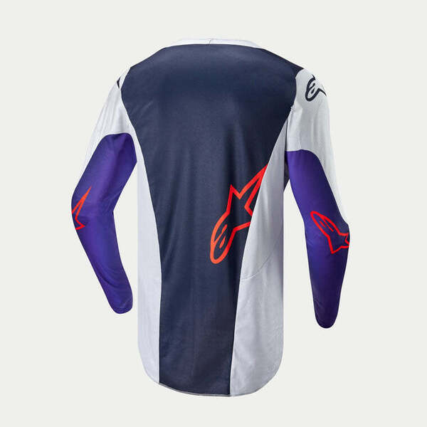 Jersey Alpinestars Racer Hoen Gris Claro / Naranjo Fluor / Negro