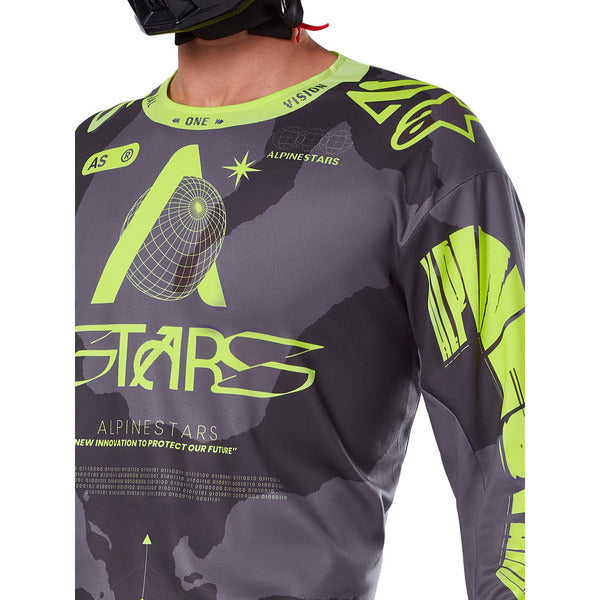 Jersey Alpinestars Racer Hollow Camo / Amarillo Fluor