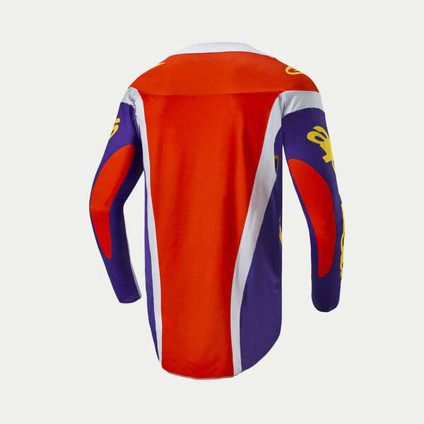 Jersey Alpinestars Techstar Ocuri Naranjo Fluor / Morado / Negro