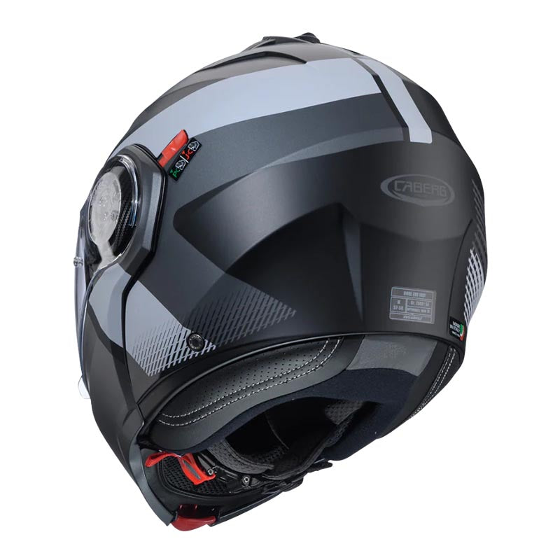 Casco Caberg duke evo Indy matt black/gun metal/grey