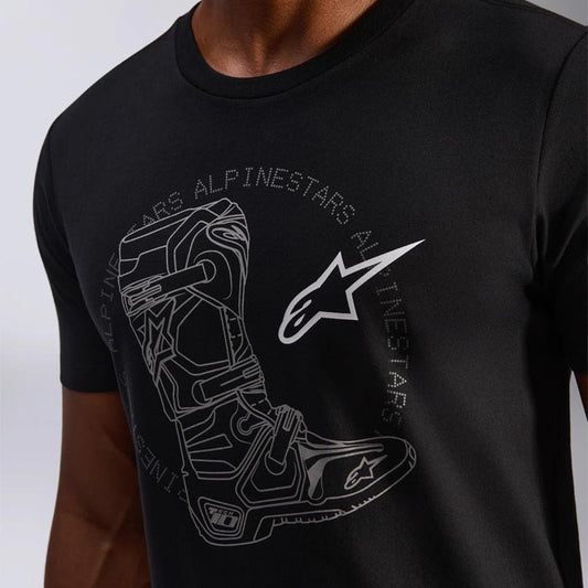 Polera Alpinestars Tech Boot SS 2.0 CSF Negro