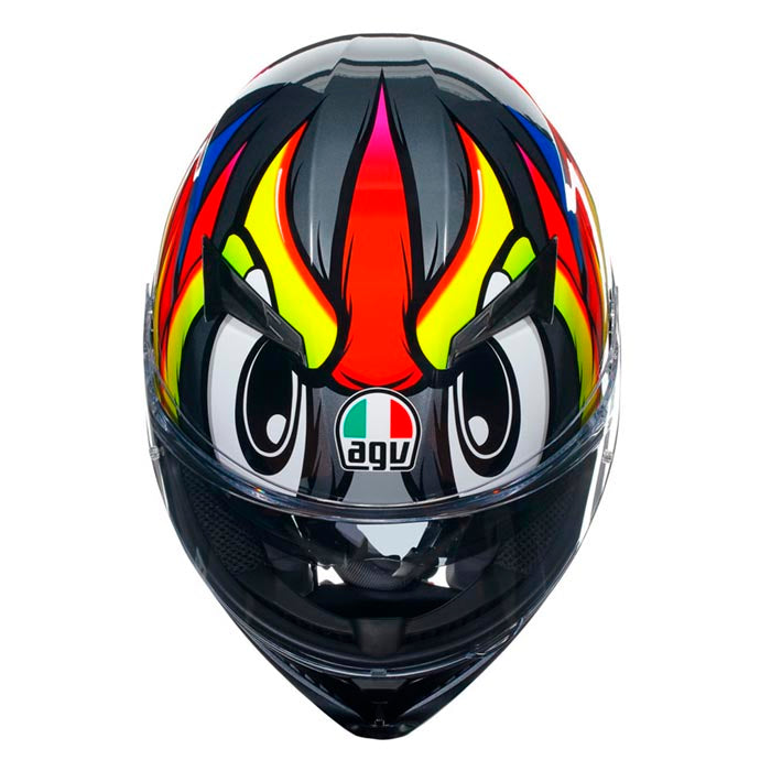 Casco AGV K3 Birdy 2.0 Grey / Yellow / Red