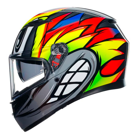 Casco AGV K3 Birdy 2.0 Grey / Yellow / Red