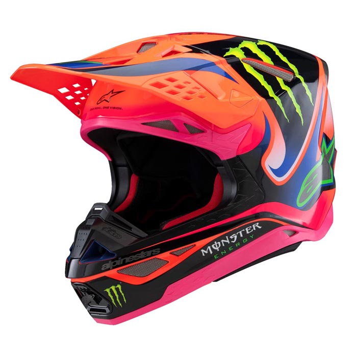Casco Alpinestars S-M10 Deegan Orange Fluo 2025 – Motoqueros Chile