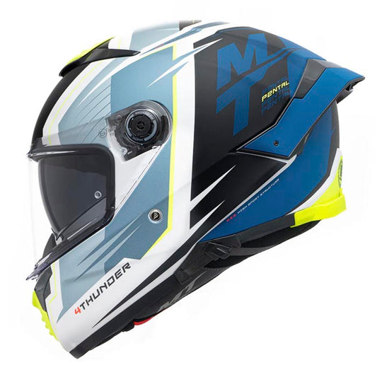 Casco MT Helmets Thunder 4 SV Pental A7 Azul Mate