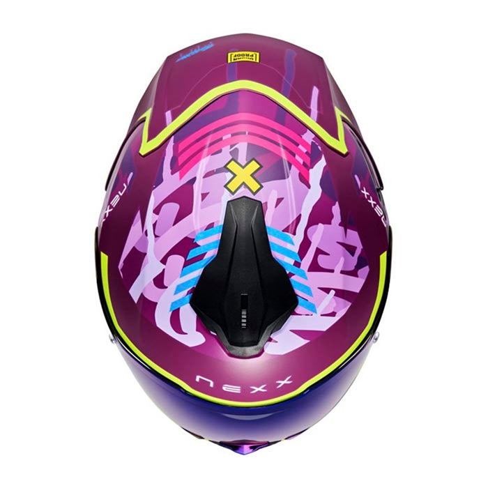 Casco Nexx Y.100R Urbangramm Aubergine