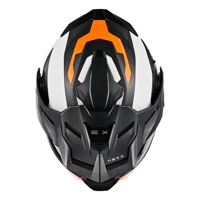 Casco Nexx X.LIFECOUNTRY TERRA WHITE.ORANGE