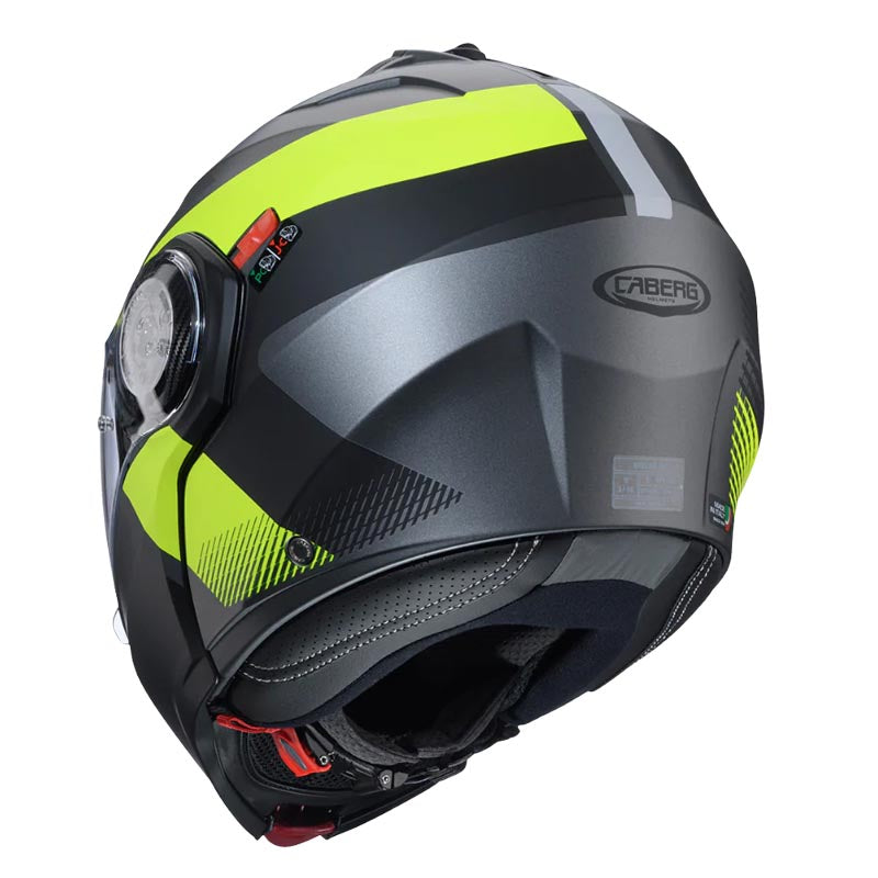 Casco Caberg duke evo Indy matt black metal/yellow fluor/black