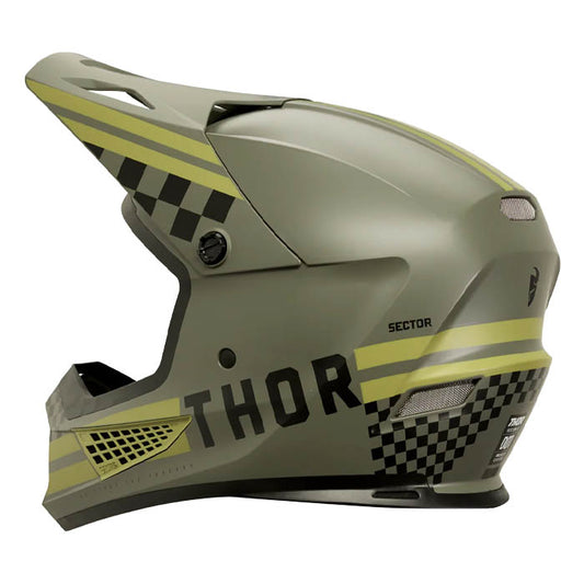 Casco Thor Sector 2 Combat Verde Militar/ Negro