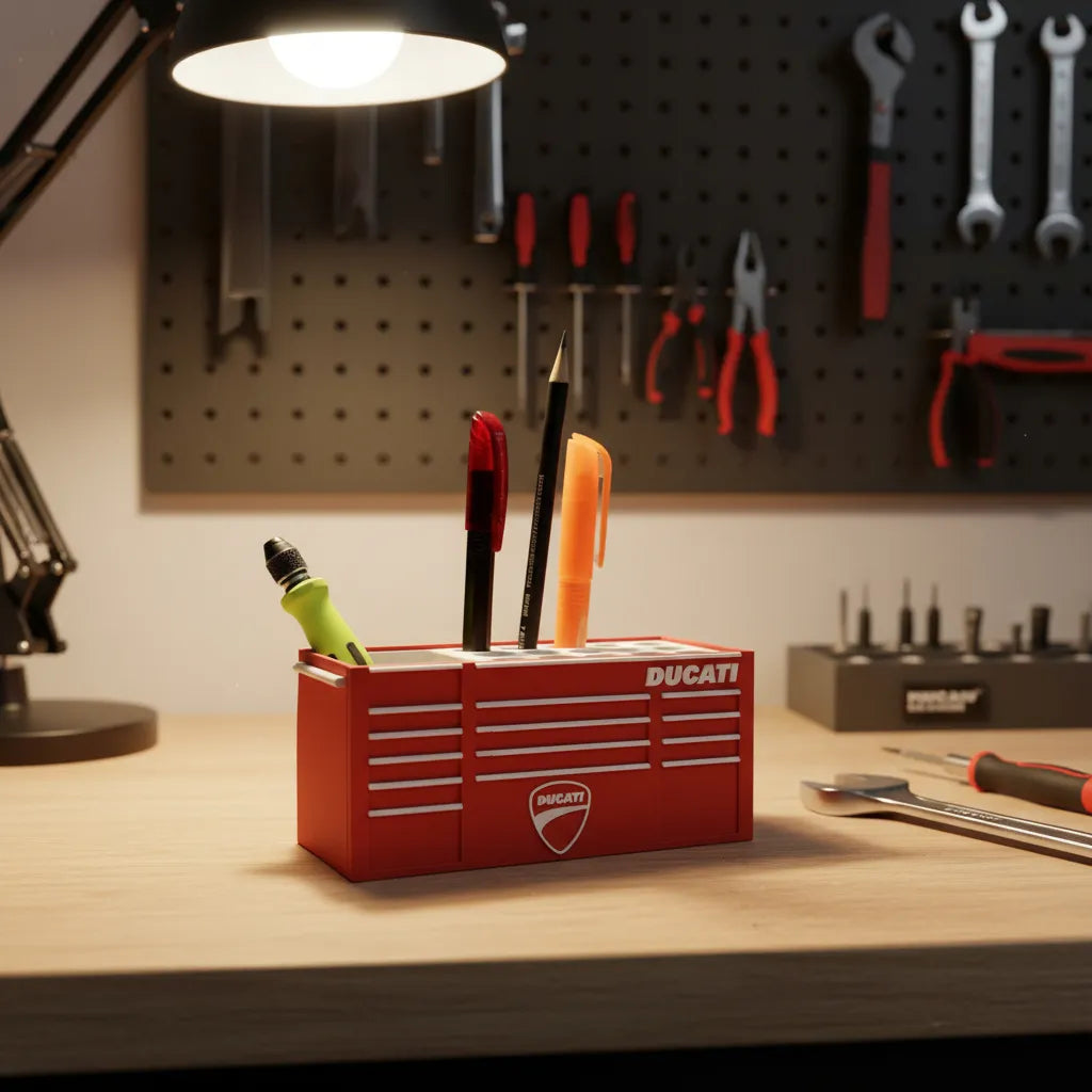 Portalápices Organizador Ducati Diseño Caja De Herramientas