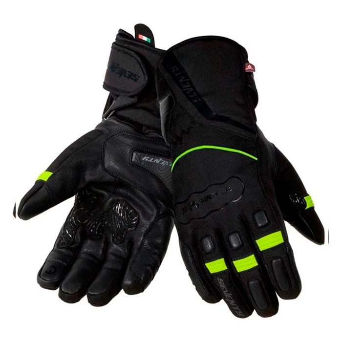 Guantes Seventy Gobi Negro/Amarillo