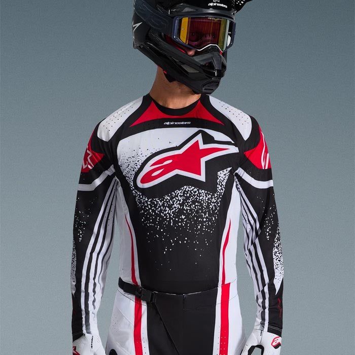 Jersey Alpinestars Techstar Nomur Blanco / Negro – Motoqueros Chile