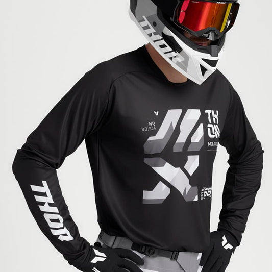 Jersey Thor Launchmode Brave Negro/ Gris