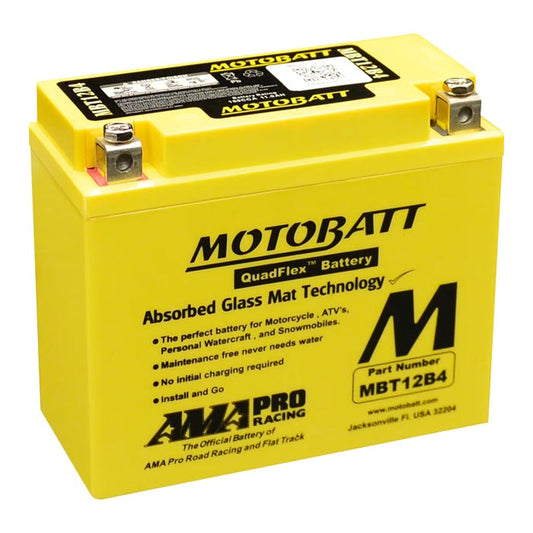 Batería Motobatt MBT12B4 QUADFLEX AGM