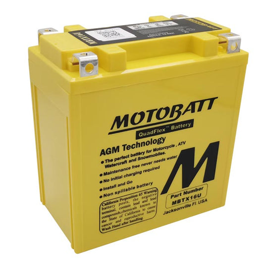 Batería Motobatt MBTX16U QUADFLEX AGM