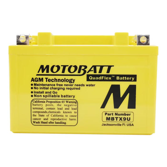 Batería Motobatt MBTX9U QUADFLEX AGM