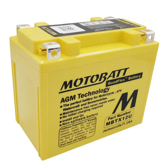 Batería Motobatt MBTX12U QUADFLEX AGM