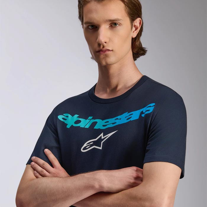 Polera Alpinestars Collared SS CSF Azul Oscuro