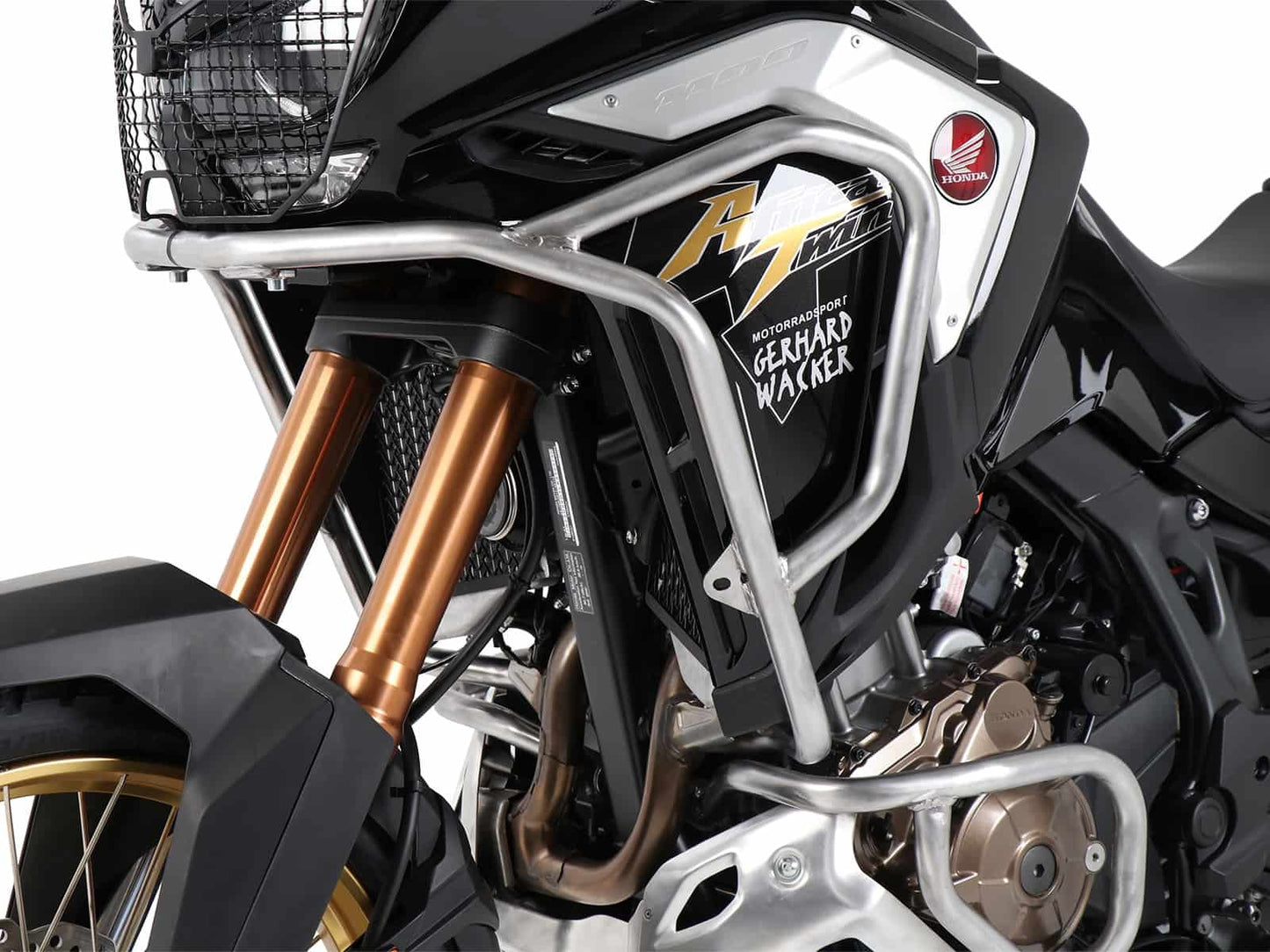 DEFENSA ESTANQUE PARA HONDA CRF 1100L AFRICA TWIN ADVENTURE SPORTS (2020-2023) INOX HEPCO & BECKER
