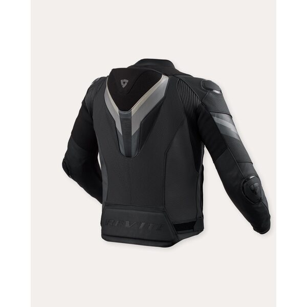 Rev’it! Chaqueta de Cuero Quantum 3 Pro Negro / Antracita