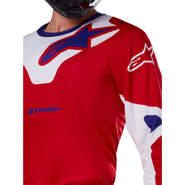Jersey Alpinestars Racer Veil Rojo Brillante / Blanco