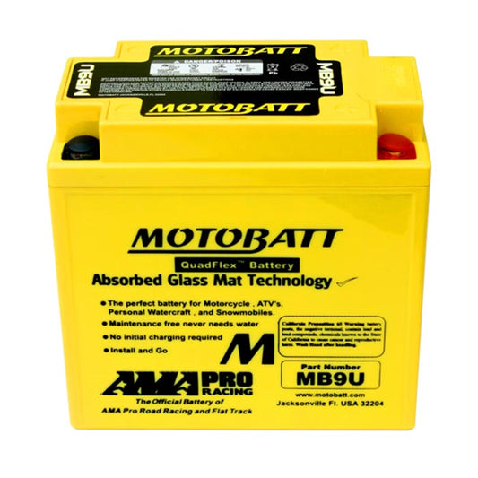 Batería Motobatt MB9U QUADFLEX AGM