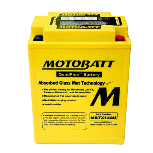 Batería Motobatt MBTX14AU QUADFLEX AGM
