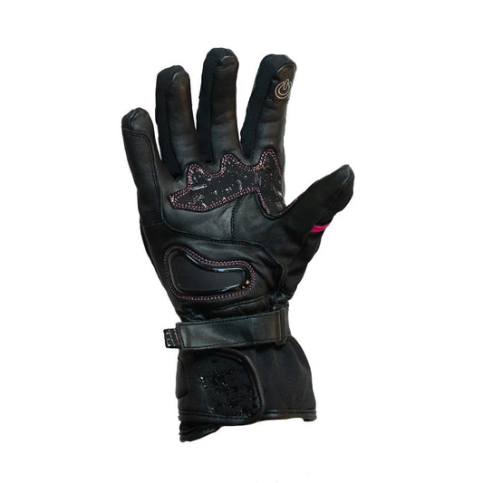 Guantes Moto Calle Mujer Signature Nomad Rosado Kmz