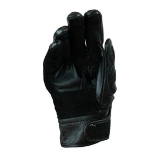 Guantes Moto Calle Velcro II Negro KMZ