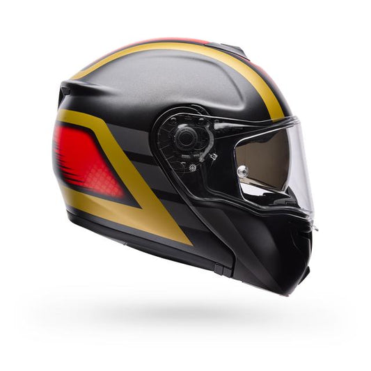 Casco Moto Calle SRT Modular Abatible The Good Ride Negro/Rojo Certificado QR Bell