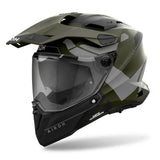 Casco Airoh Commander 2 Reveal Militar Verde Mate