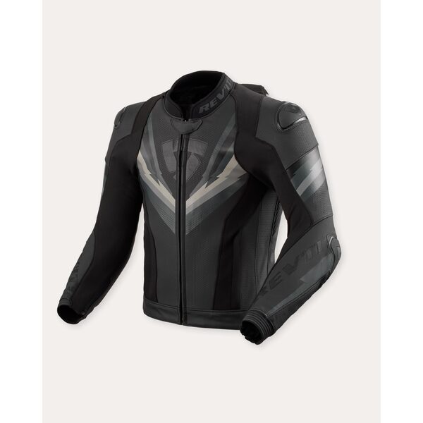 Rev’it! Chaqueta de Cuero Quantum 3 Pro Negro / Antracita