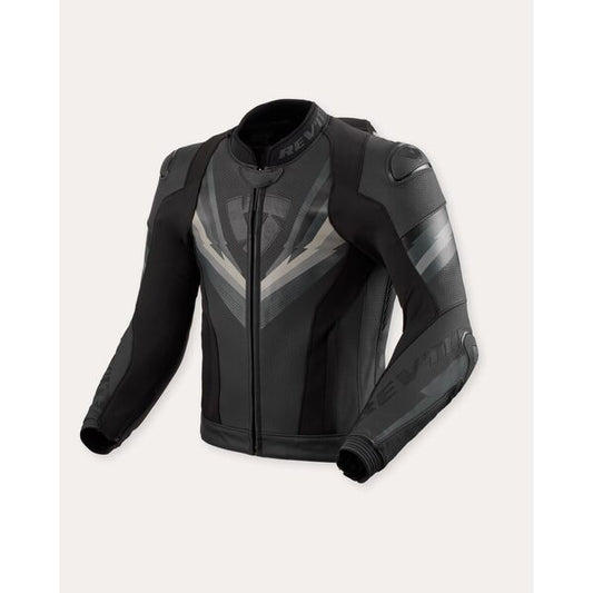Rev’it! Chaqueta de Cuero Quantum 3 Pro Negro / Antracita
