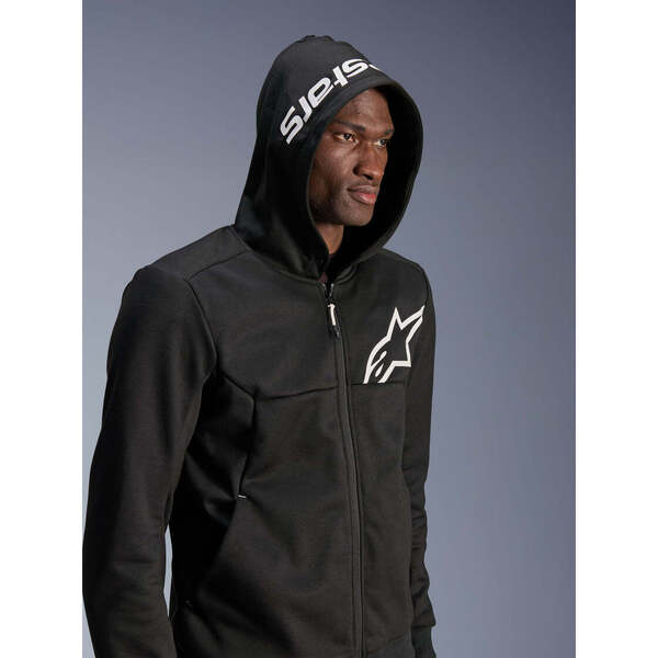 Polerón Alpinestars Chrome V2 Sport Negro / Blanco
