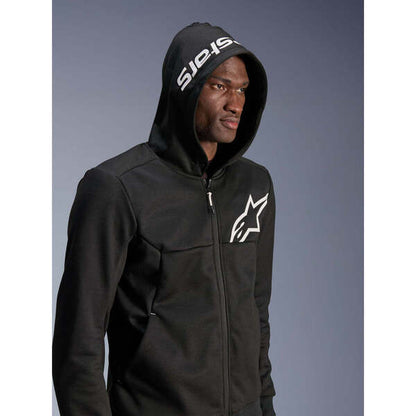 Polerón Alpinestars Chrome V2 Sport Negro / Blanco