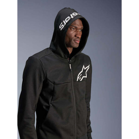 Polerón Alpinestars Chrome V2 Sport Negro / Blanco
