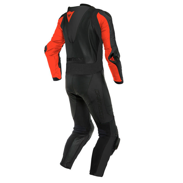 Traje Dainese Laguna Seca 5 Perforado Negro / Rojo fluor