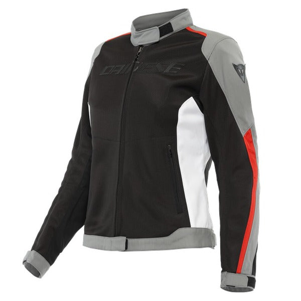 Chaqueta Dainese Hydraflux 2 Air Lady D-Dry Negro / Gris / Rojo Lava