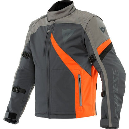 Chaqueta Dainese Ranch Tex Gris Oscuro / Arena / Naranjo Fluor