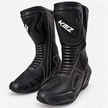 Zapatos Moto Calle Bomber Negro KMZ