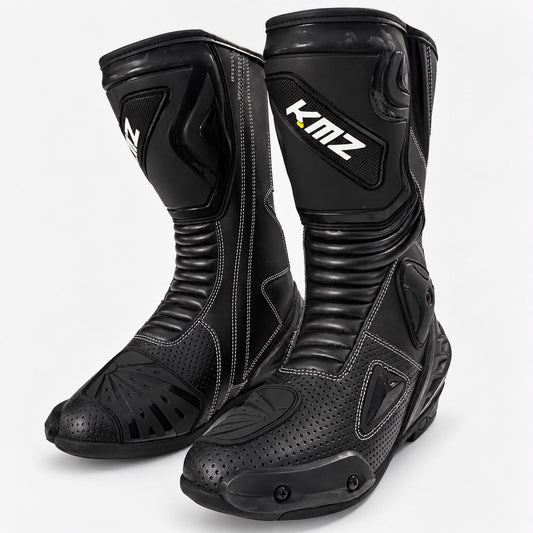 Zapatos Moto Calle Bomber Negro KMZ