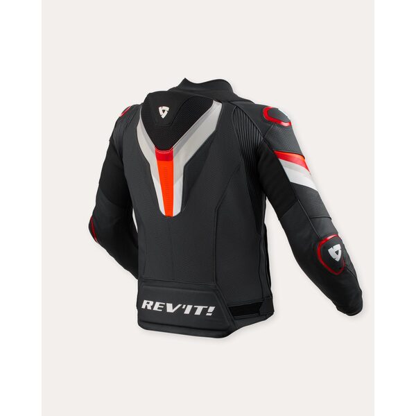 Rev’it! Chaqueta de Cuero Quantum 3 Pro Negro / Rojo