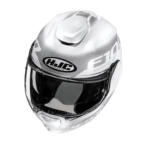 Casco Abatible HJC F100 Hetal MC10 Gris/Blanco