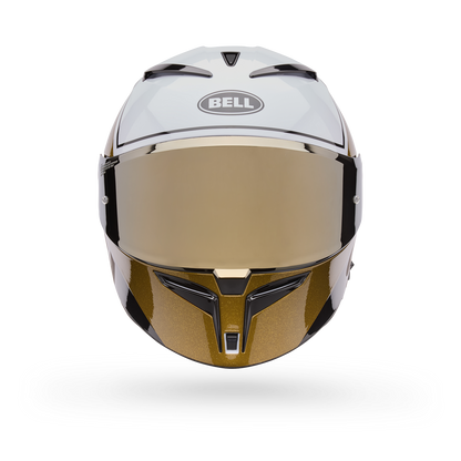 Casco Moto Calle Lithium Mips Plus Rsd Blanco/Dorado Bell