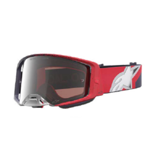 Antiparras Alpinestars Supertech Hiten Negro / Rojo / Plata